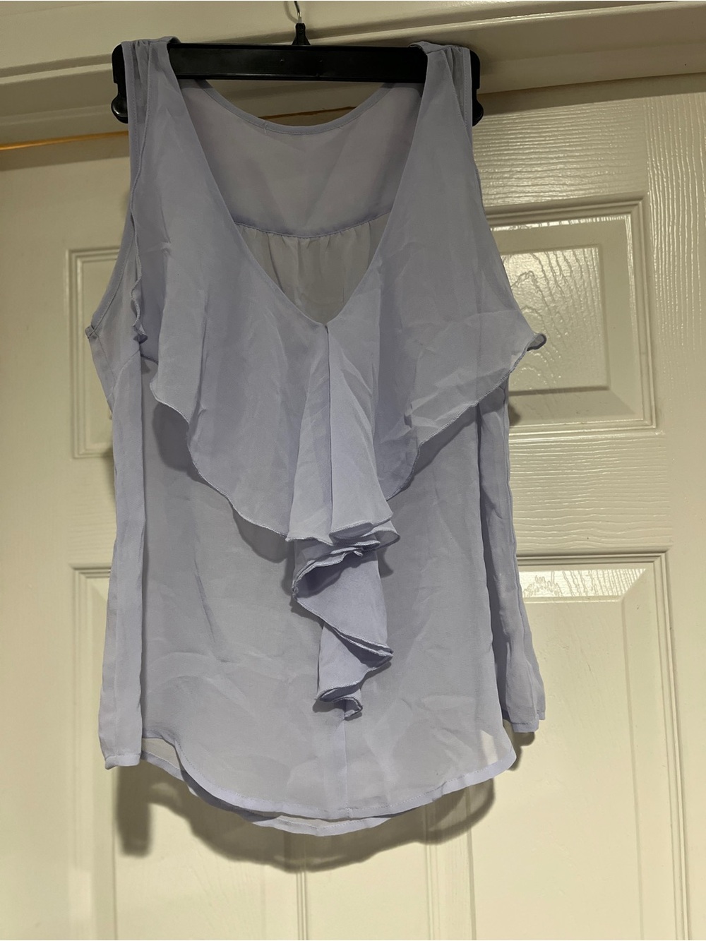 Ruffled V-Neck Women's Camisole - Light Lavender